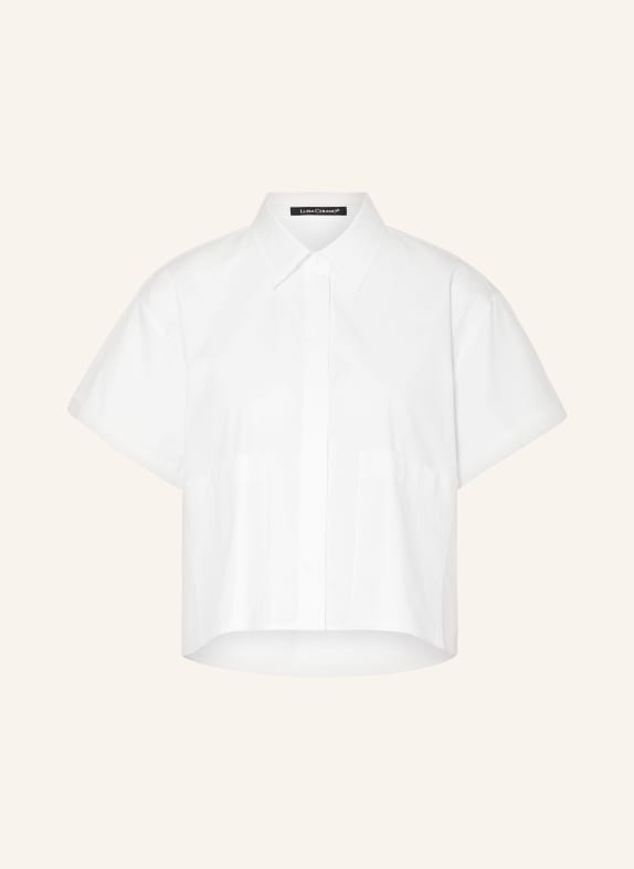 LUISA CERANO Cropped shirt blouse WHITE