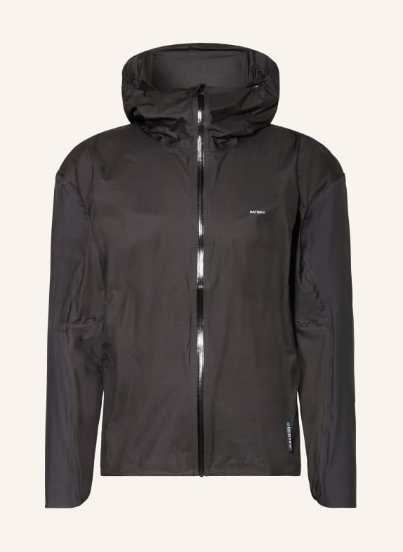 SATISFY Running jacket PERTEX® 3L FLY BLACK