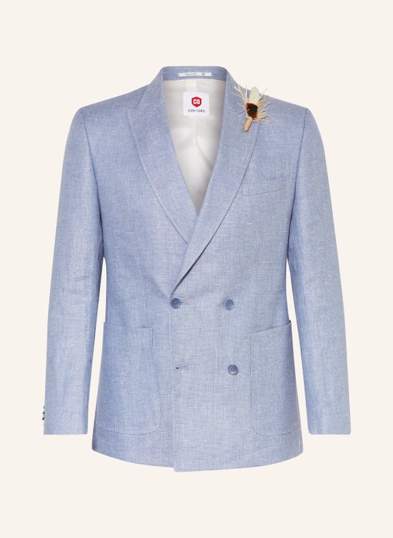 CG - CLUB of GENTS Suit jacket CG PERO slim fit with linen 61 BLAU HELL