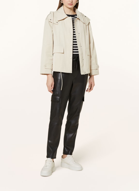 GANT Jacke mit abnehmbarer Kapuze BEIGE