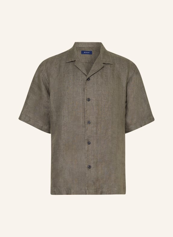 ETON Resort shirt relaxed fit made of linen GRAY