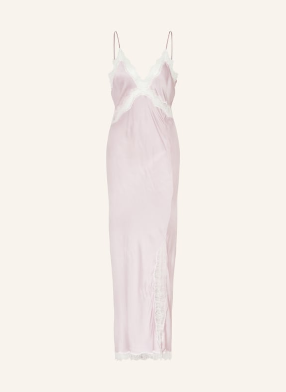 Herskind Satin dress JONATHAN with lace PINK/ WHITE
