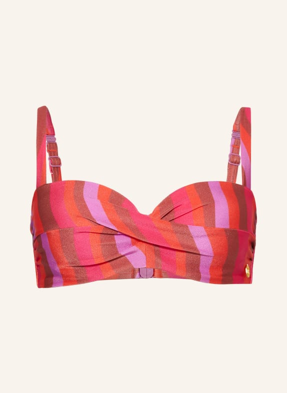 ten Cate Underwired bikini top PINK/ RED/ ORANGE