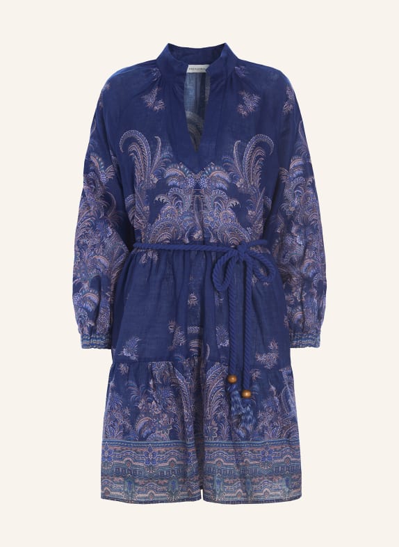dea kudibal Linen dress VANIA BLUE/ DUSKY PINK/ TEAL