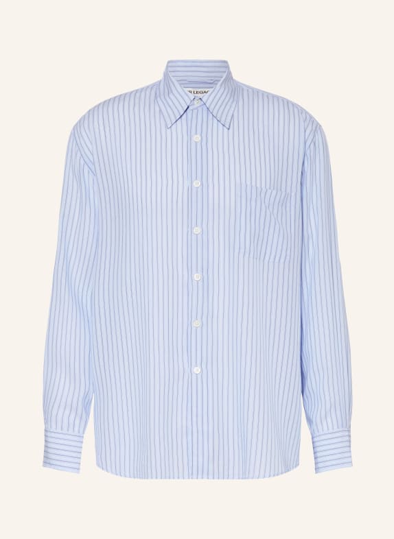 OUR LEGACY Shirt comfort fit LIGHT BLUE/ WHITE