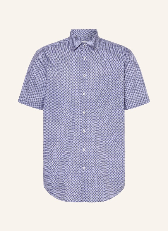 seidensticker Short sleeve shirt regular fit BLUE/ WHITE/ BLACK