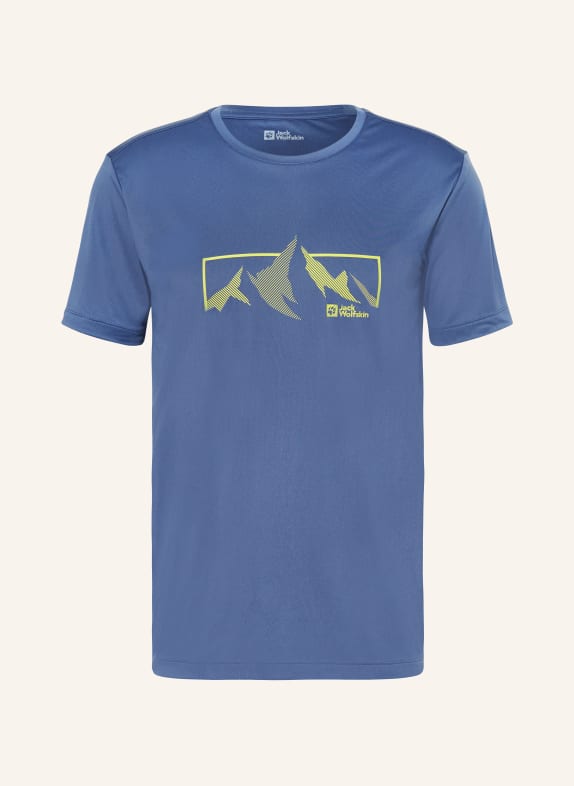 Jack Wolfskin T-shirt PEAK GRAPHIC BLUE
