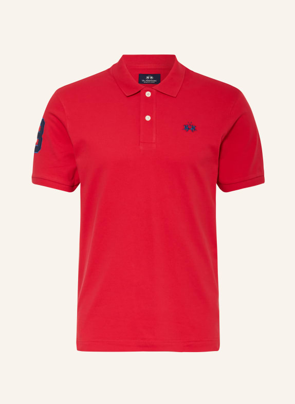 LA MARTINA Jersey polo shirt slim fit RED