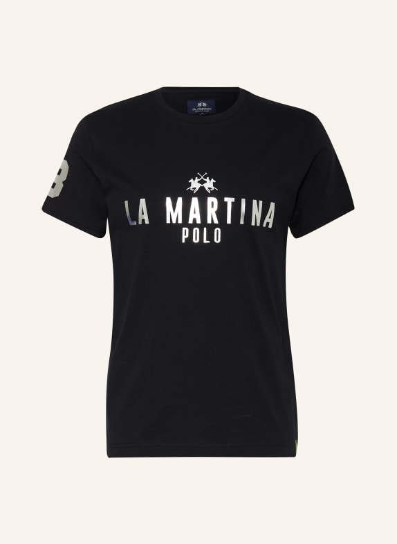 LA MARTINA T-Shirt SCHWARZ