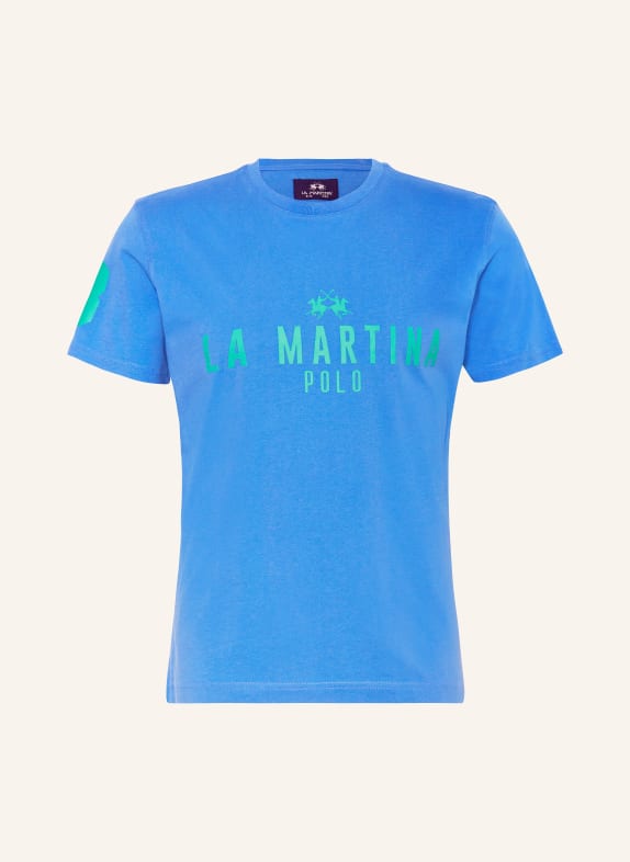 LA MARTINA T-shirt NIEBIESKI