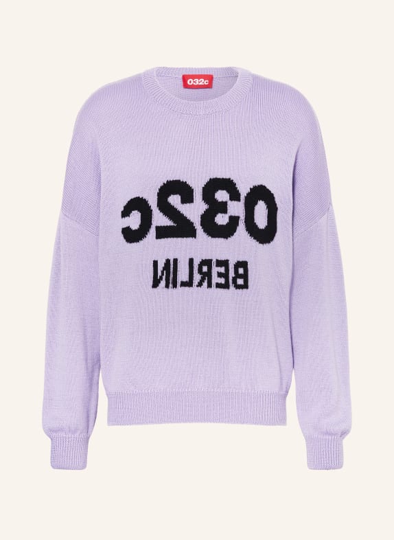 032c Sweater made of merino wool LIGHT PURPLE