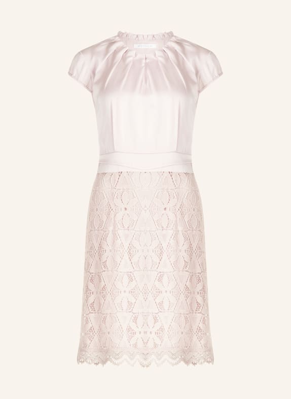 BETTY&CO Satin dress with lace LIGHT PINK