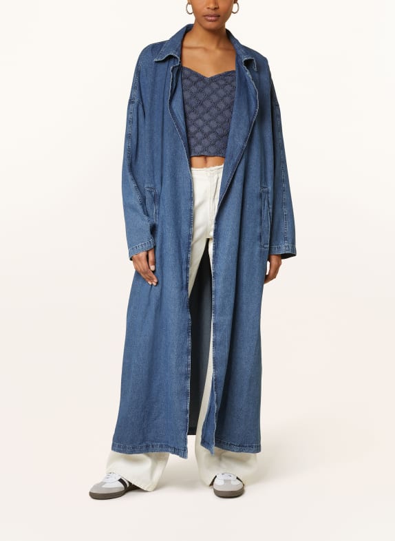 SOMETHINGNEW Oversized denim coat SNELLA BLUE