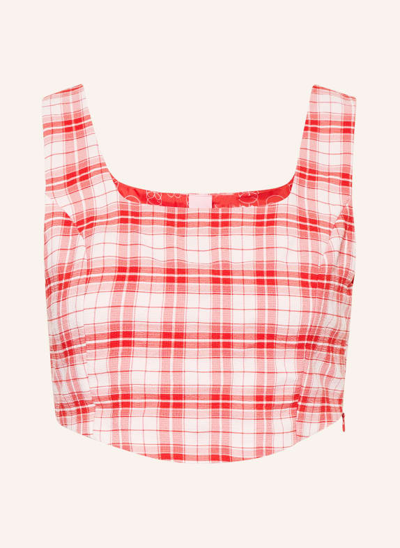 SOMETHINGNEW Cropped top SNCHLOE RED/ WHITE