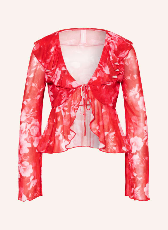 SOMETHINGNEW Shirt blouse SNCECILIA NEON RED/ PINK