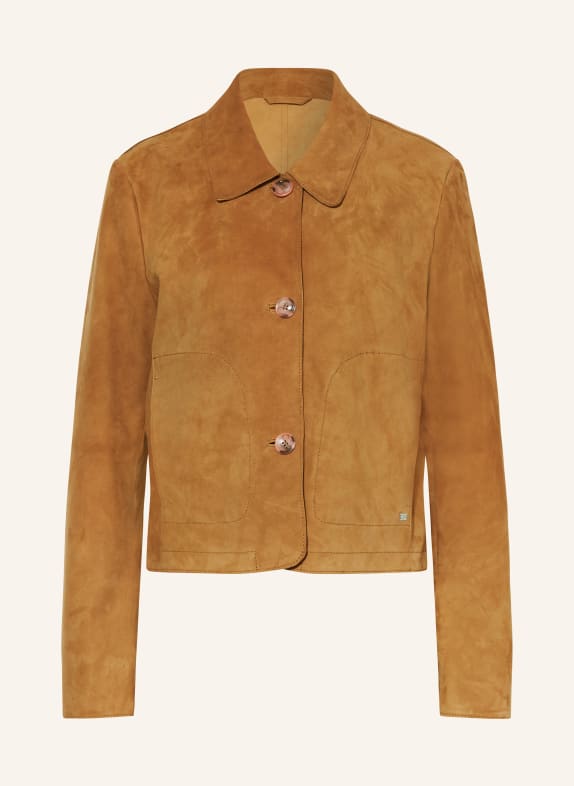 MILESTONE Leather jacket MSAKI CAMEL