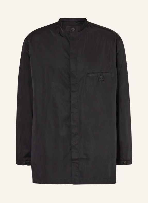Y-3 Shirt comfort fit with stand-up collar BLACK