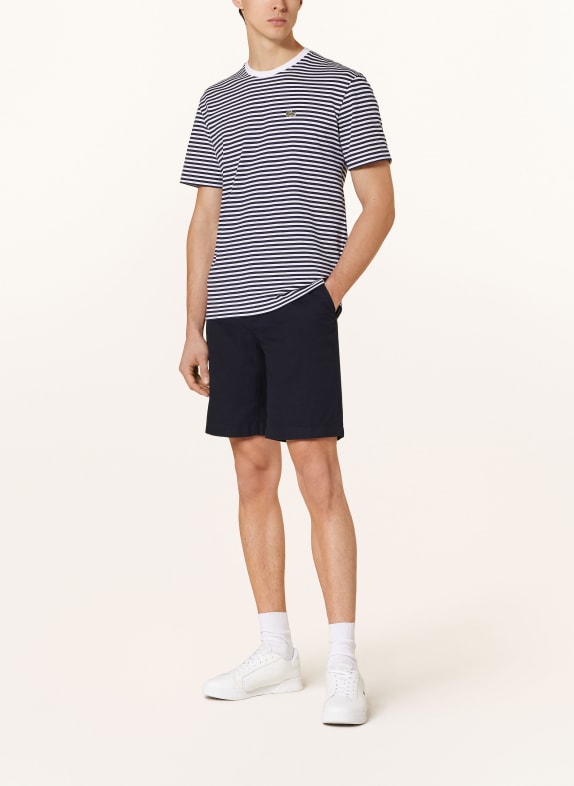 LACOSTE Short coupe droite BLEU FONCÉ