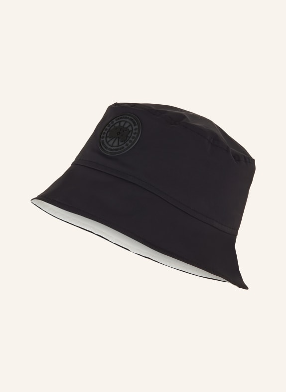 CANADA GOOSE Reversible bucket hat BLACK/ WHITE