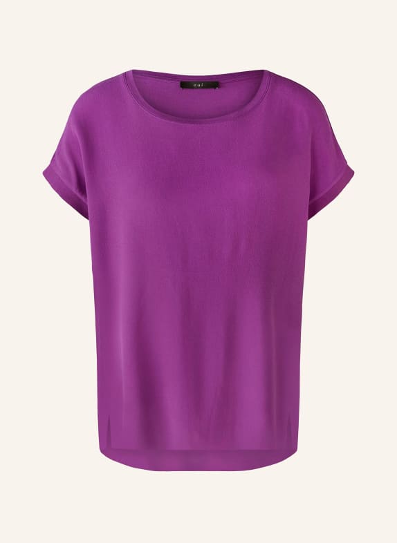 oui Shirt blouse in mixed materials PURPLE