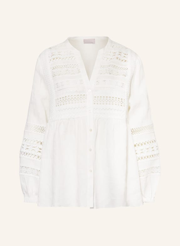 HEMISPHERE Linen blouse WHITE