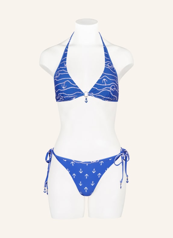 SEAFOLLY Triangel-bikinibroekje SETSAIL om te keren BLAUW / WIT
