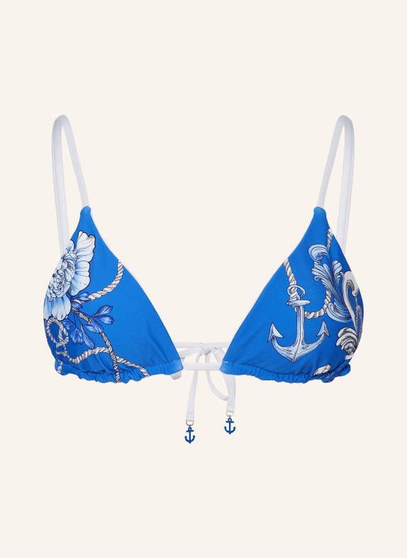 SEAFOLLY Triangle bikini top AHOY reversible BLUE/ WHITE