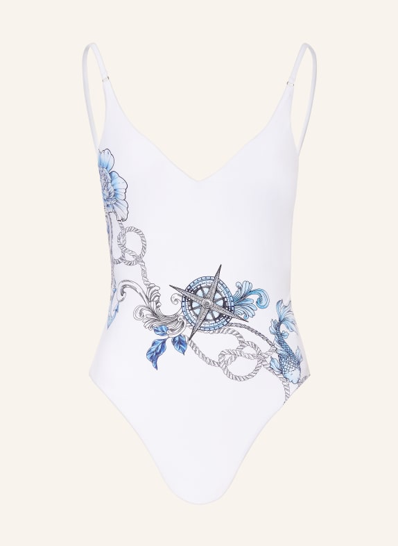 SEAFOLLY Swimsuit AHOY WHITE/ LIGHT BLUE