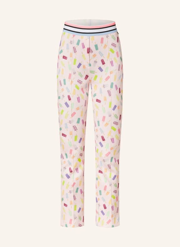 MARC CAIN 7/8 trousers FREDERICA PINK/ YELLOW/ PURPLE