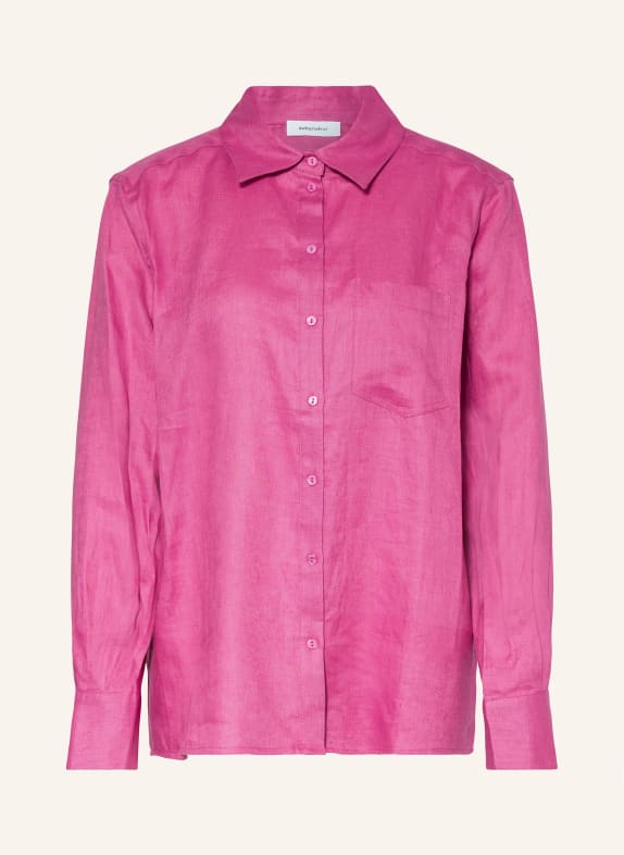 darling harbour Shirt blouse made of linen PINK