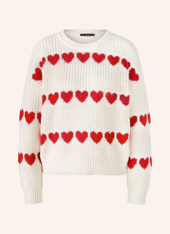 oui Sweater WHITE/ RED