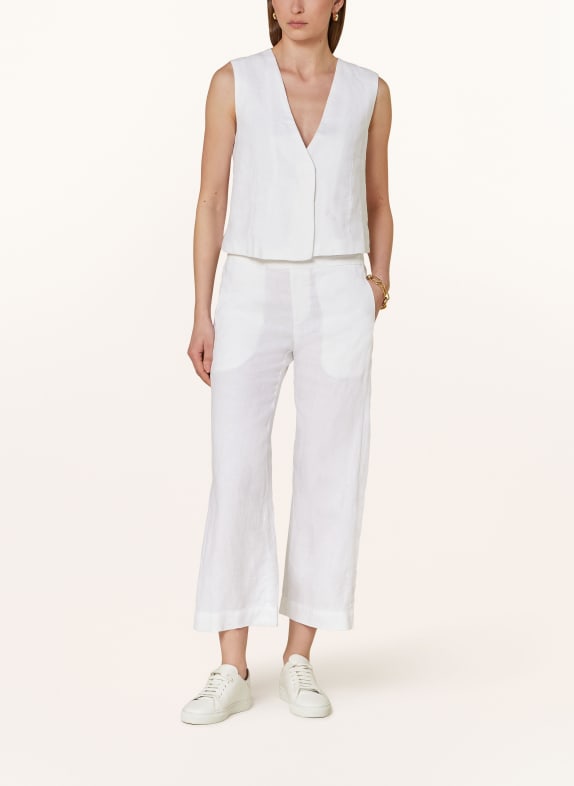 LANIUS Leinenweste WEISS