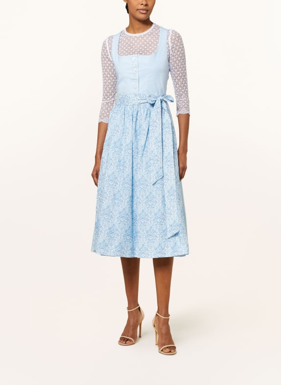Johann & Johanna Dirndl LICHTBLAUW / WIT