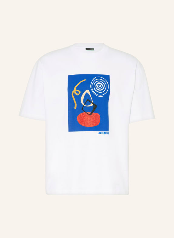 JACQUEMUS T-shirt LE TSHIRT CUADRO WHITE/ BLUE/ RED