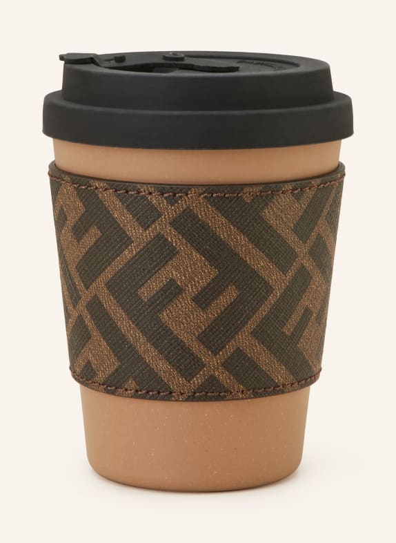 FENDI To-go cup BROWN/ BLACK
