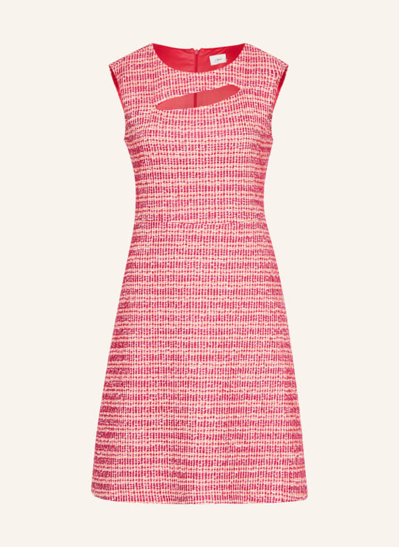 s.Oliver BLACK LABEL Sheath dress with cut-out and glitter thread PINK/ WHITE/ ORANGE