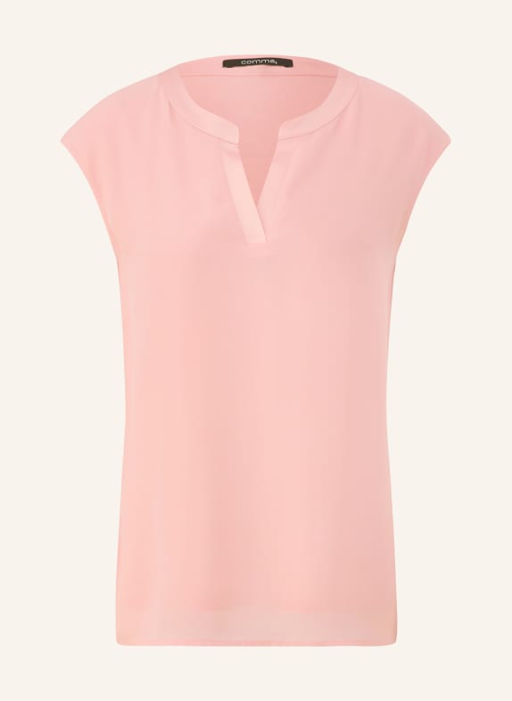 comma Blouse top in mixed materials LIGHT PINK