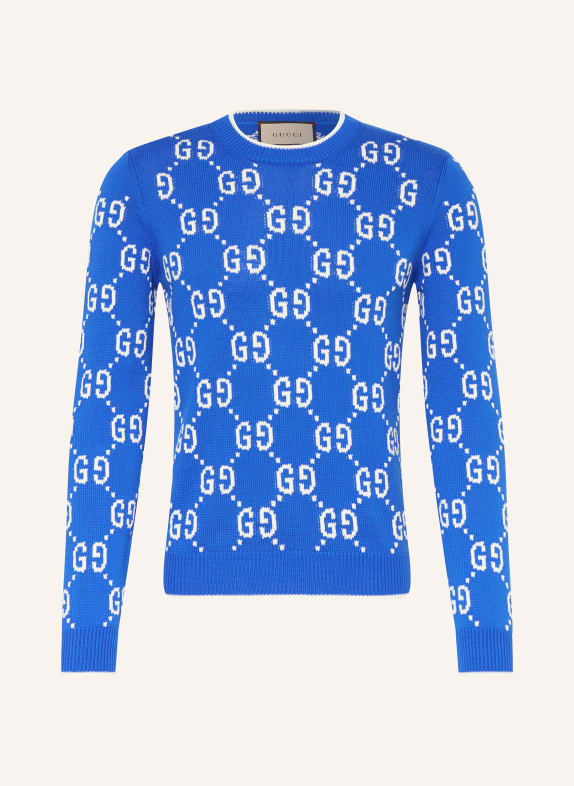 GUCCI Sweater BLUE/ WHITE