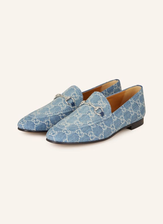 GUCCI Loafers 4645 LIGHT BLUE/ROYALE