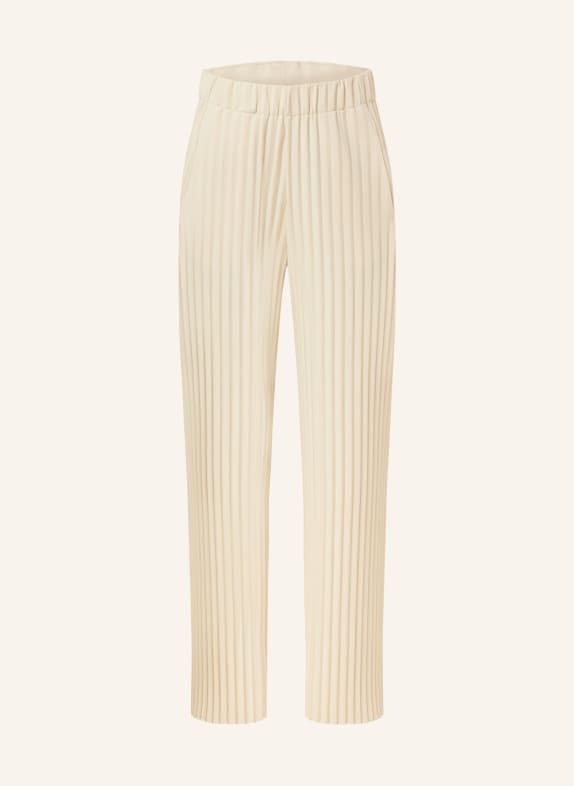 MRS & HUGS Pleated trousers in jersey 22 SAND