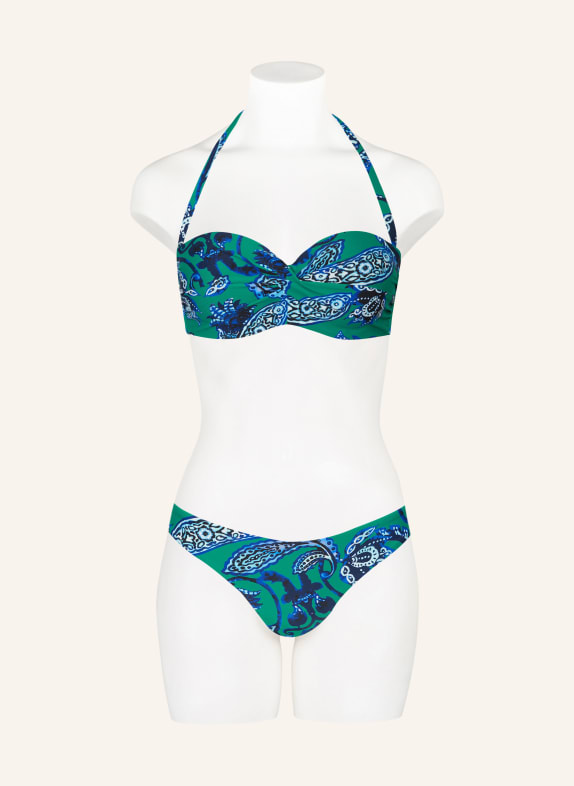Hot Stuff Underwired bikini top GREEN / DARK BLUE / LIGHT BLUE