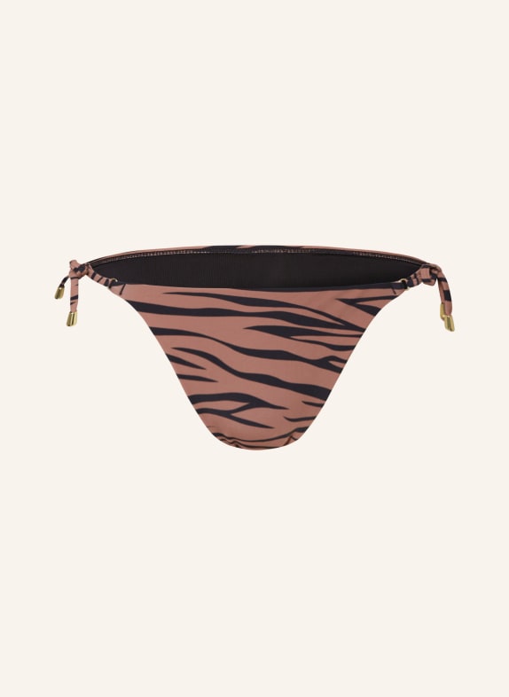 Hot Stuff Triangle bikini bottoms BLACK/ LIGHT BROWN