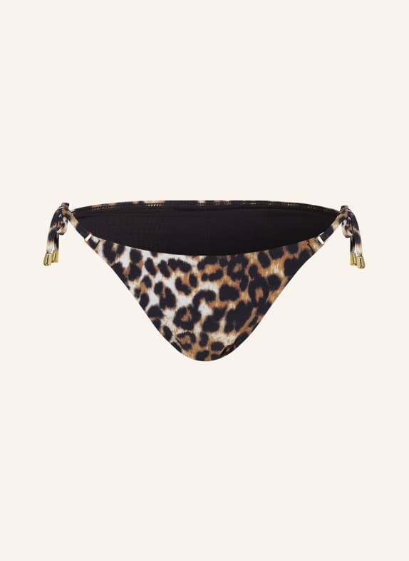 Hot Stuff Triangle bikini bottoms BLACK/ BROWN/ CREAM