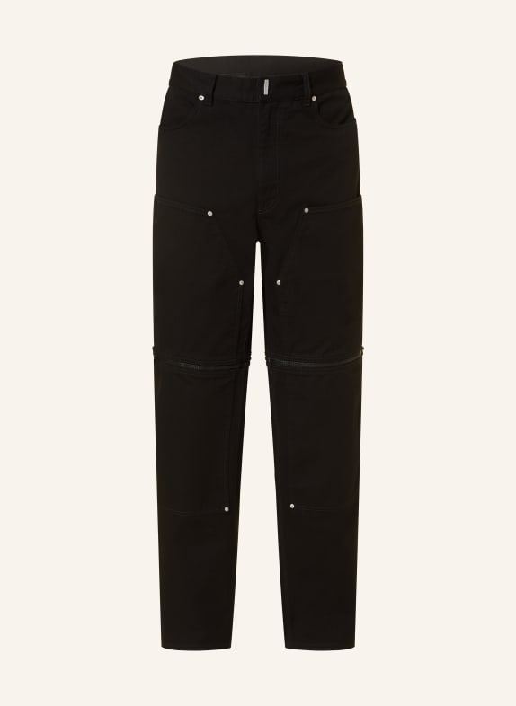 GIVENCHY 2-in-1 cargo pants regular fit BLACK