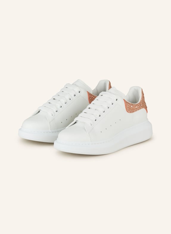 Alexander McQUEEN Sneakers with decorative gems WHITE