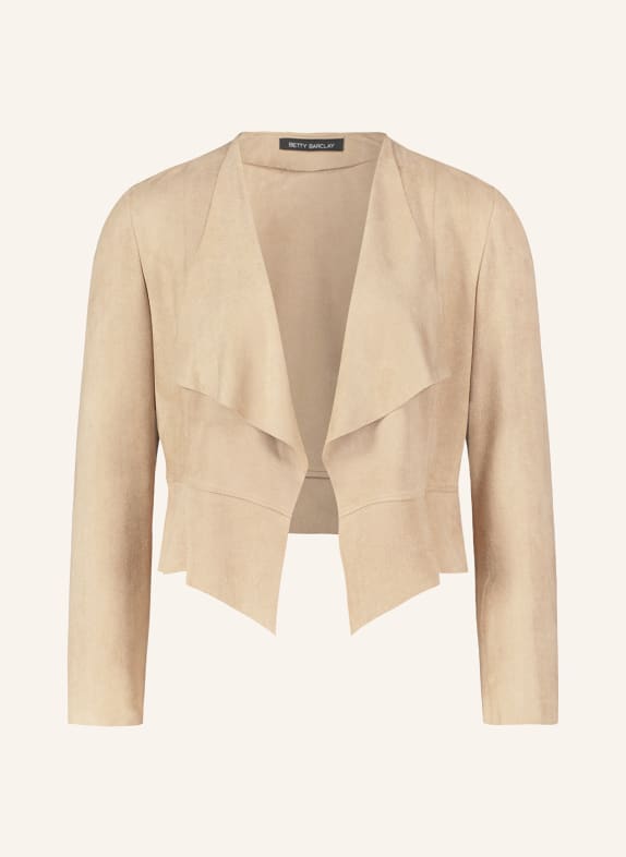 Betty Barclay Jacket in leather look CAMEL