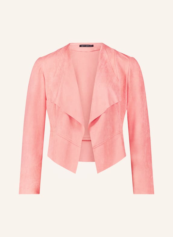 Betty Barclay Jacket in leather look SALMON