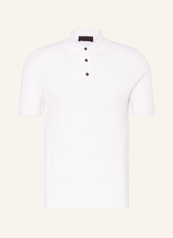IRIS von ARNIM Knitted polo shirt PASQUAL WHITE