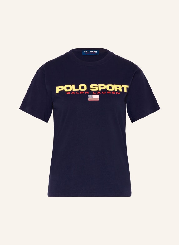 POLO SPORT T-shirt GRANATOWY/ ŻÓŁTY