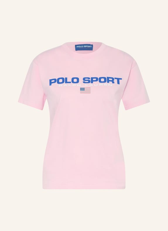 POLO SPORT T-Shirt ROSA/ DUNKELBLAU/ ROT